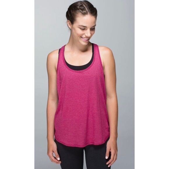 Lululemon 105 F Singlet in Heathered Bumble Berry - Picture 1 of 9